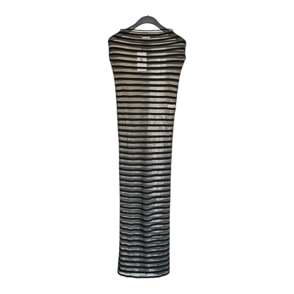 NWT Jean Paul Gaultier Marinière Striped Black Mesh Dress - Picture 5 of 15